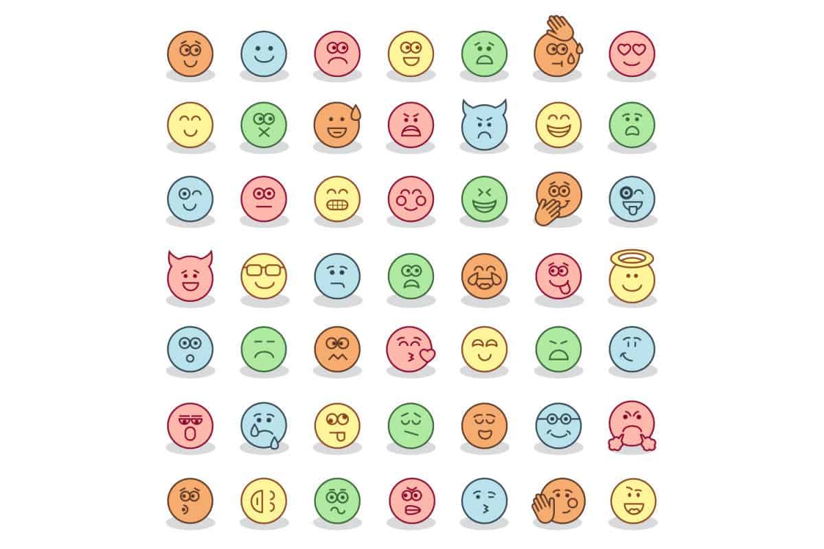Emoji Phong Cách Phẳng