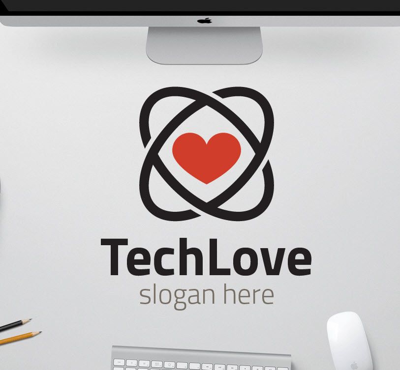 Logo tình yêu công nghệ