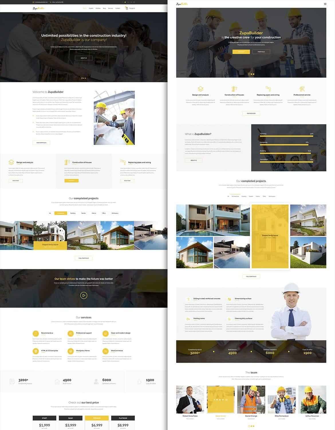 PSD Template Xây Dựng