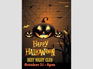 Happy Halloween poster template - KS623