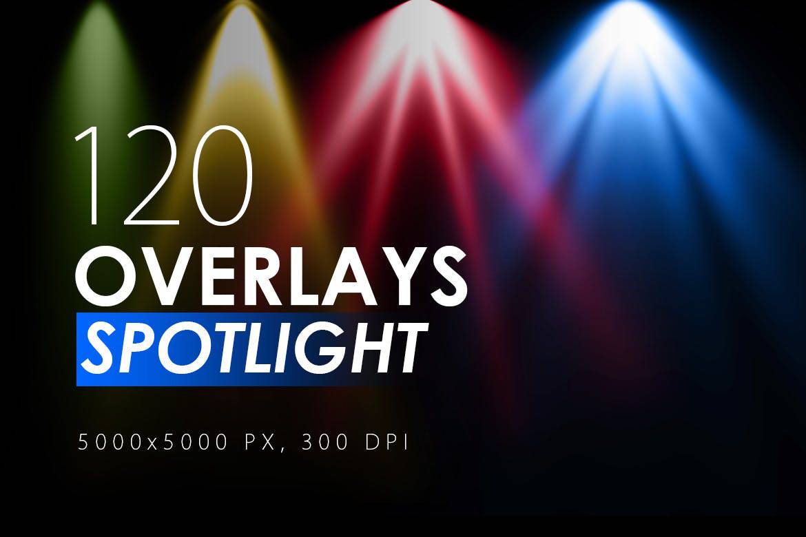 120 Colorful Spotlight Overlays - KS720