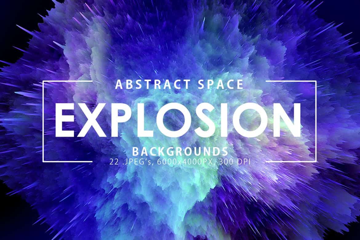 22 Space Explosion Backgrounds - KS708