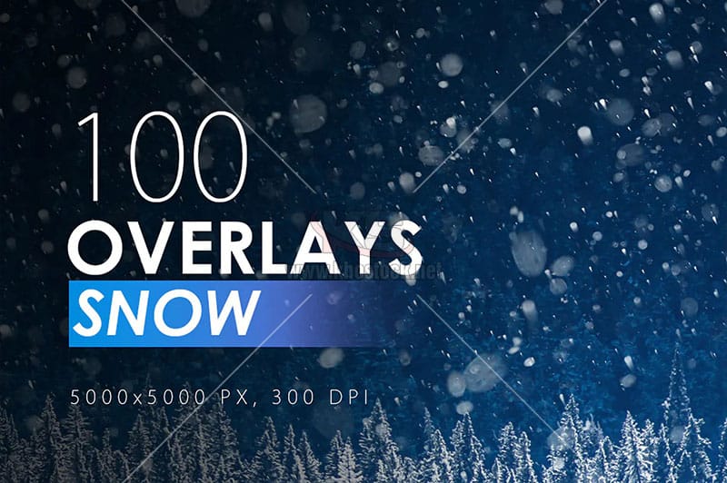 100 Snow Overlays - KS749