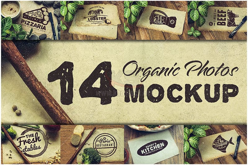 14 hình ảnh Mockup ẩm thực chất lượng cao - KS964