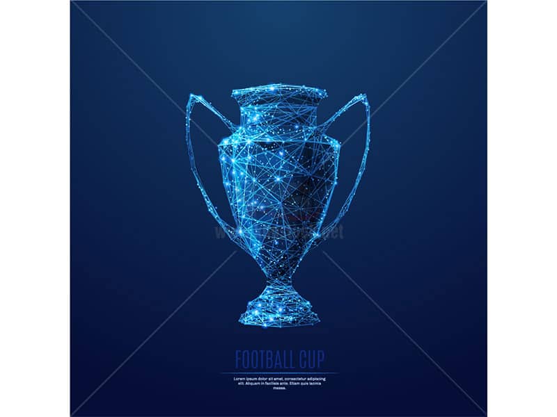 Cup Công Nghệ màu xanh Vector - KS956