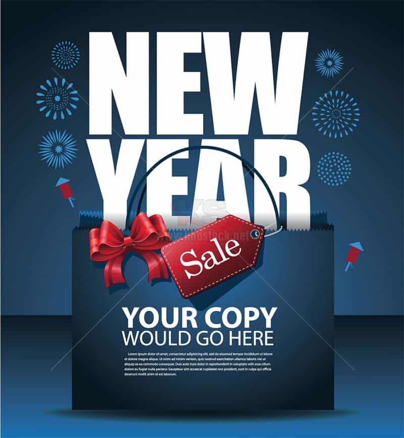 Vector Sale New Year miễn phí tải về - KS1042
