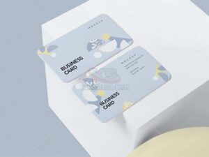 Business Card Mockup bo góc tròn PSD - KS1219