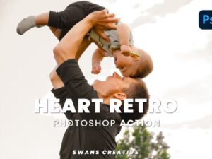 10 Photoshop Action Heart Retro tuyệt đẹp - KS2911
