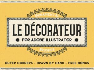 23 Brush Le Dec decorur illustrator tuyệt đẹp - KS3001