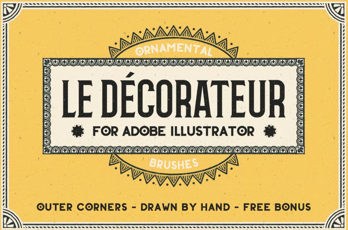 23 Brush Le Dec decorur illustrator tuyệt đẹp - KS3001