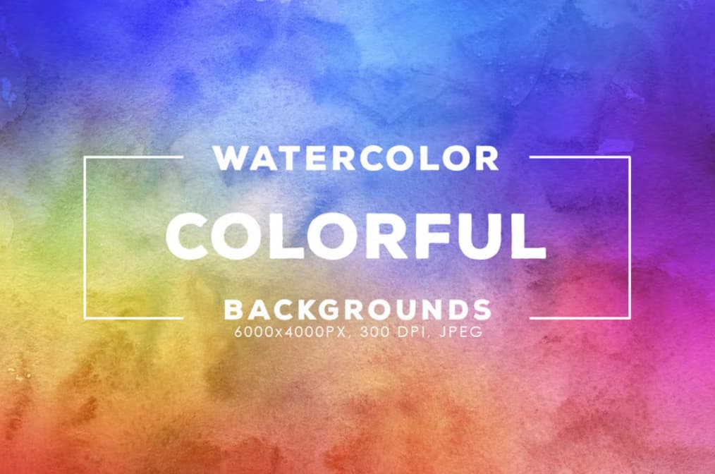 30 Backgrounds Watercolor Colorful JPG - KS2676