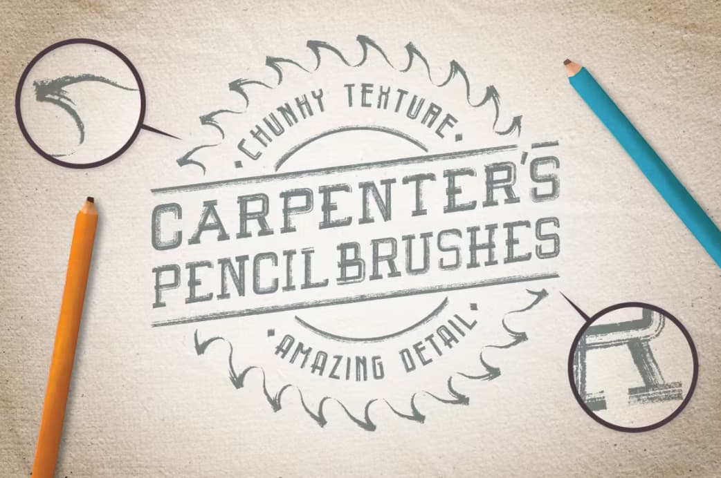 42 Brush Pencil illustrator tuyệt đẹp - KS2975