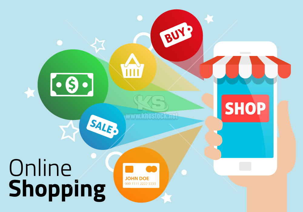 Online Shopping Vector - KS2289