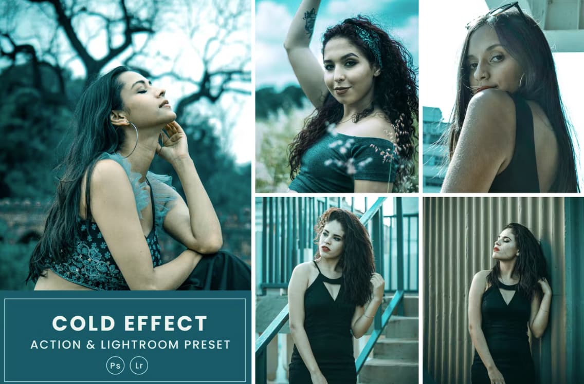Cold Effect Photoshop Action & Lightrom Presets - KS2897