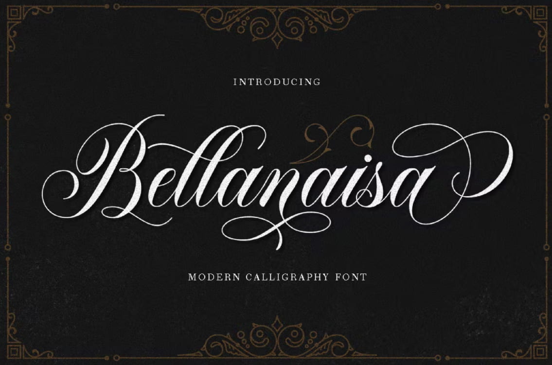 Font Chữ Bellanaisa viết tay hiện đại - KS2831