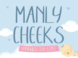 Font Chữ Manly Cheeks tuyệt đẹp - KS2841