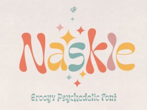 Font Chữ Naskle hiện đại sáng tạo - KS2835