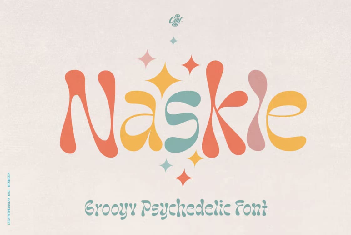 Font Chữ Naskle hiện đại sáng tạo - KS2835