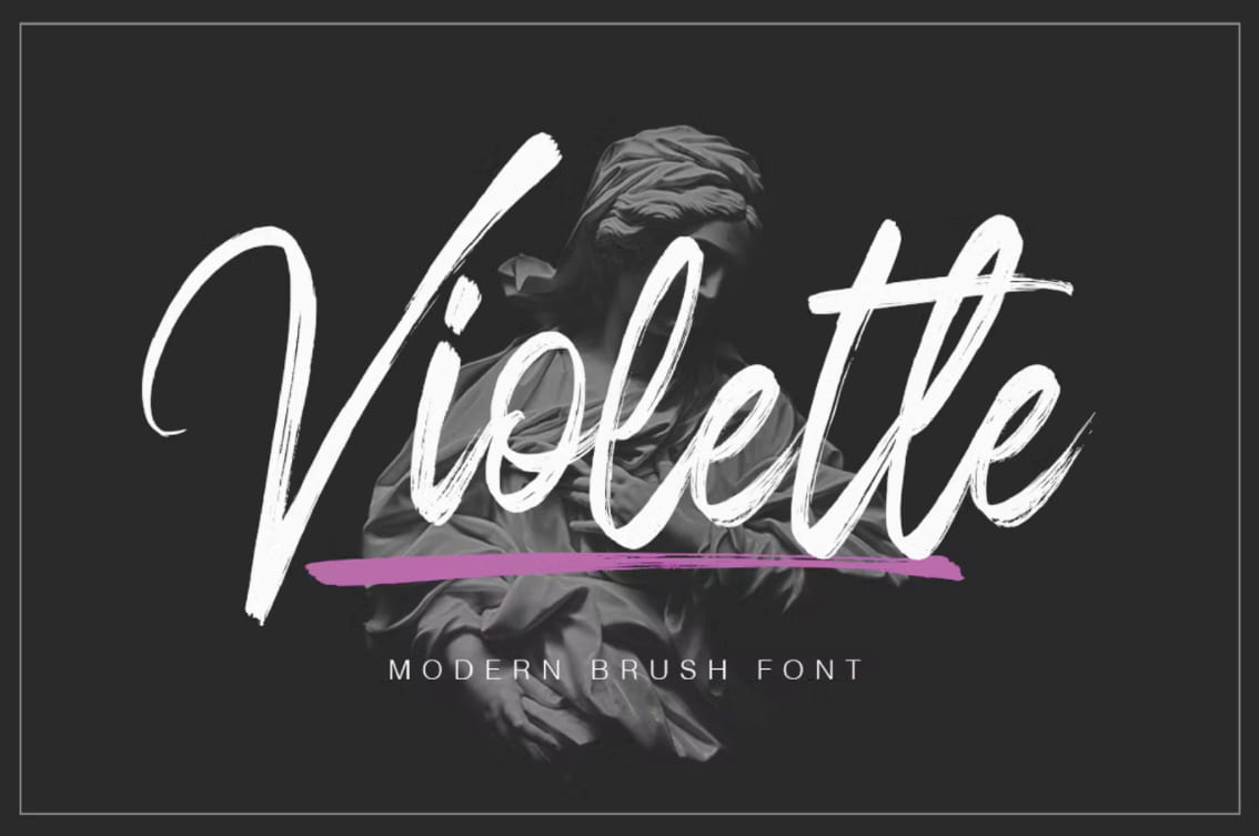 Font Chữ Violette Brush tuyệt đẹp - KS2806