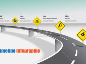 Infographic đường cao tốc dữ liệu kỹ thuật số - KS3089