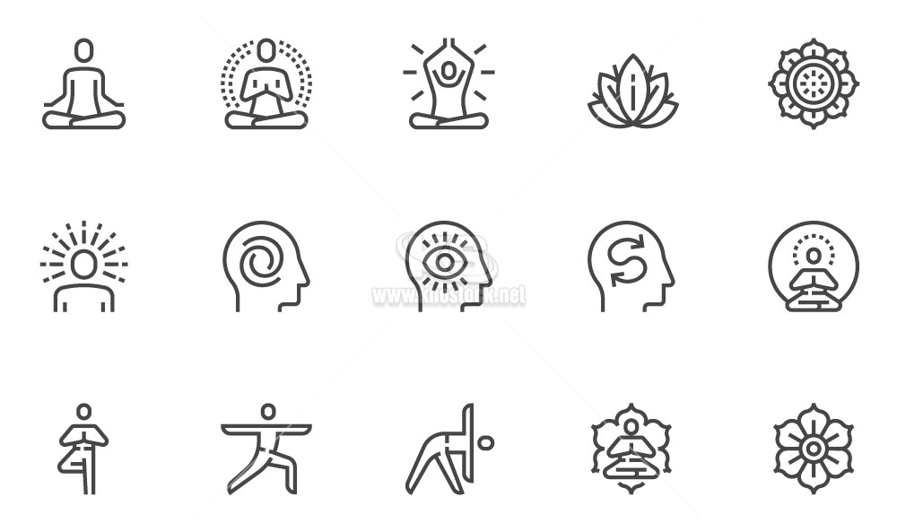 Icon yoga với nhiều mẫu - KS3540