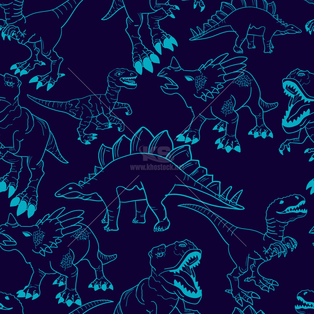 Pattern khủng long với nhiều phong cách - KS