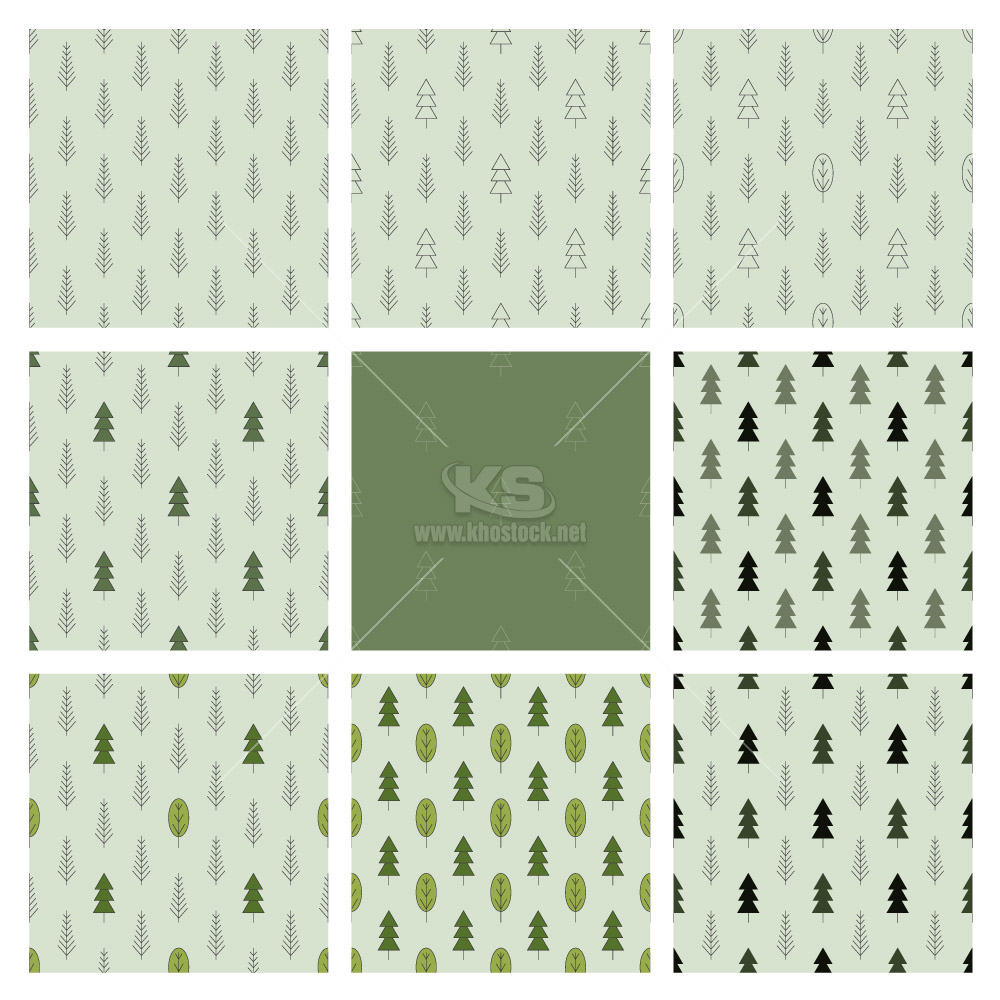 Pattern cây thông - KS3553