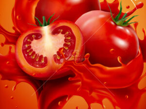 Vector cà chua đỏ tươi mát - KS3728